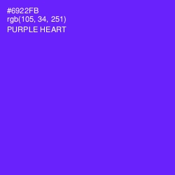 #6922FB - Purple Heart Color Image