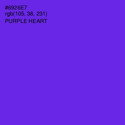 #6926E7 - Purple Heart Color Image