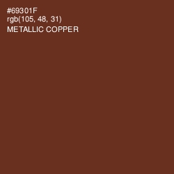 #69301F - Metallic Copper Color Image
