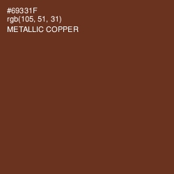 #69331F - Metallic Copper Color Image