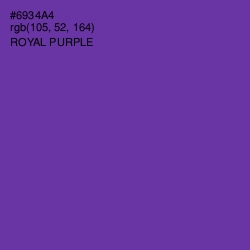 #6934A4 - Royal Purple Color Image