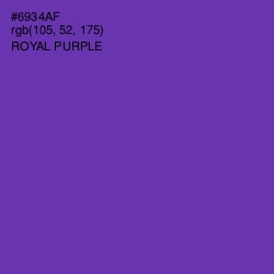 #6934AF - Royal Purple Color Image