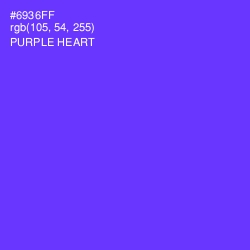 #6936FF - Purple Heart Color Image