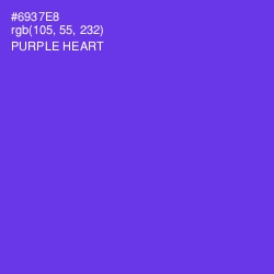 #6937E8 - Purple Heart Color Image