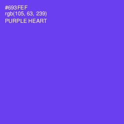#693FEF - Purple Heart Color Image