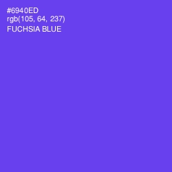 #6940ED - Fuchsia Blue Color Image