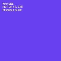 #6940EE - Fuchsia Blue Color Image