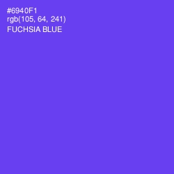 #6940F1 - Fuchsia Blue Color Image