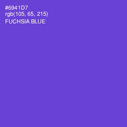 #6941D7 - Fuchsia Blue Color Image