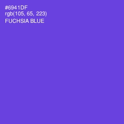 #6941DF - Fuchsia Blue Color Image