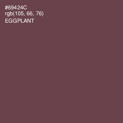 #69424C - Eggplant Color Image