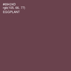 #69424D - Eggplant Color Image