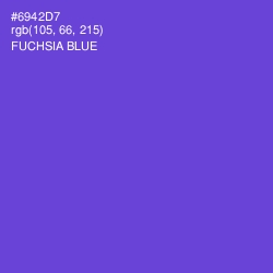 #6942D7 - Fuchsia Blue Color Image