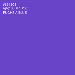 #6943C8 - Fuchsia Blue Color Image