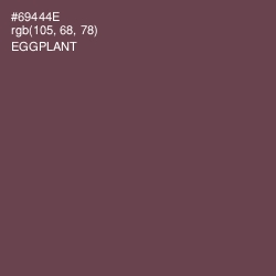 #69444E - Eggplant Color Image