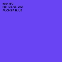 #6944F2 - Fuchsia Blue Color Image