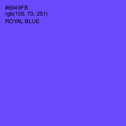 #6949FB - Royal Blue Color Image