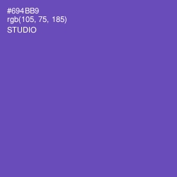 #694BB9 - Studio Color Image