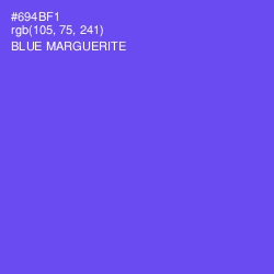 #694BF1 - Blue Marguerite Color Image