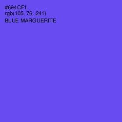 #694CF1 - Blue Marguerite Color Image