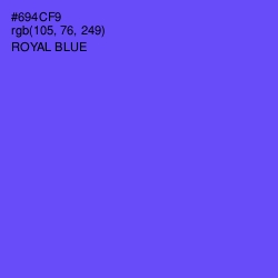 #694CF9 - Royal Blue Color Image