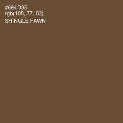 #694D35 - Shingle Fawn Color Image