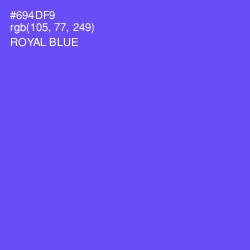 #694DF9 - Royal Blue Color Image