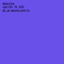 #694EE8 - Blue Marguerite Color Image