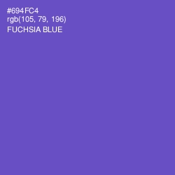 #694FC4 - Fuchsia Blue Color Image