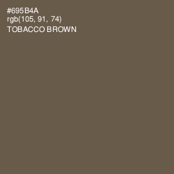 #695B4A - Tobacco Brown Color Image