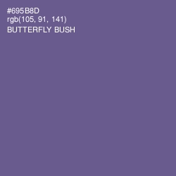 #695B8D - Butterfly Bush Color Image