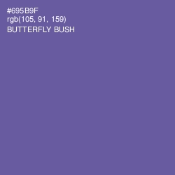 #695B9F - Butterfly Bush Color Image