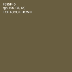 #695F40 - Tobacco Brown Color Image