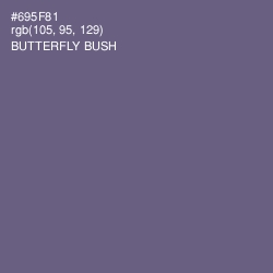 #695F81 - Butterfly Bush Color Image