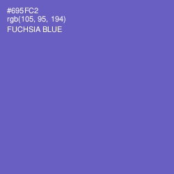 #695FC2 - Fuchsia Blue Color Image