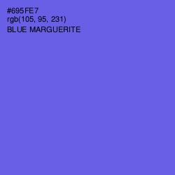 #695FE7 - Blue Marguerite Color Image