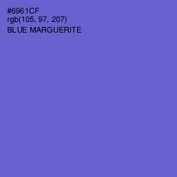 #6961CF - Blue Marguerite Color Image