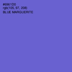 #6961D0 - Blue Marguerite Color Image