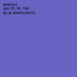 #6963C4 - Blue Marguerite Color Image