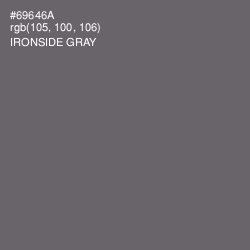 #69646A - Ironside Gray Color Image