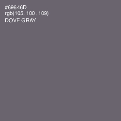 #69646D - Dove Gray Color Image