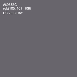 #69656C - Dove Gray Color Image