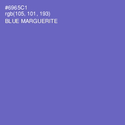 #6965C1 - Blue Marguerite Color Image