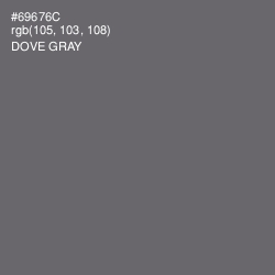 #69676C - Dove Gray Color Image