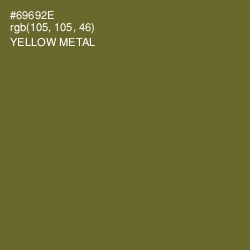 #69692E - Yellow Metal Color Image