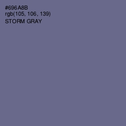 #696A8B - Storm Gray Color Image