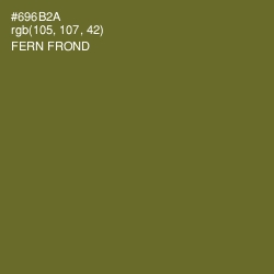 #696B2A - Fern Frond Color Image