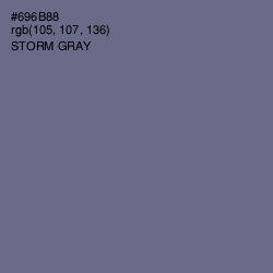 #696B88 - Storm Gray Color Image