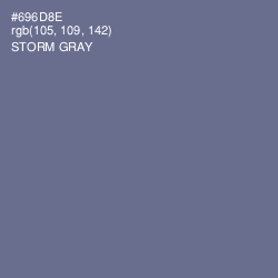 #696D8E - Storm Gray Color Image