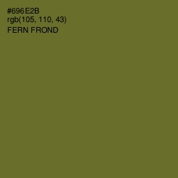 #696E2B - Fern Frond Color Image